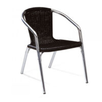 Alu-Bistro Karmstol svart - Bild 2