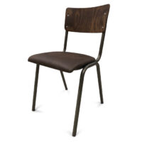 Udine Vintage - Stol med klädd sits