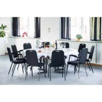 Style Stapelbar stol - svart tyg/silver - Bild 4