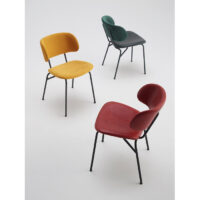 Rom - Barstol med klädd rygg & sits H76 - Bild 2